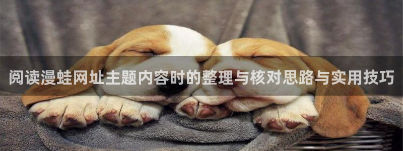 梦漫漫画APP介绍：阅读漫蛙网址主题内容时的整理与核对思路与实用技巧