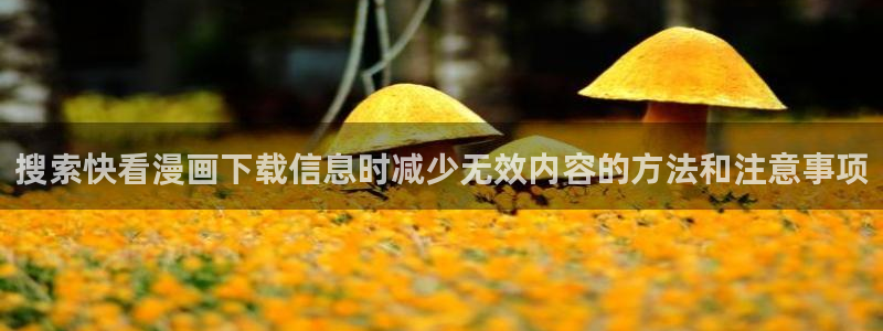 梦漫漫画APP最新漫画：搜索快看漫画下载信息时减少无效内容的方法和注意事项